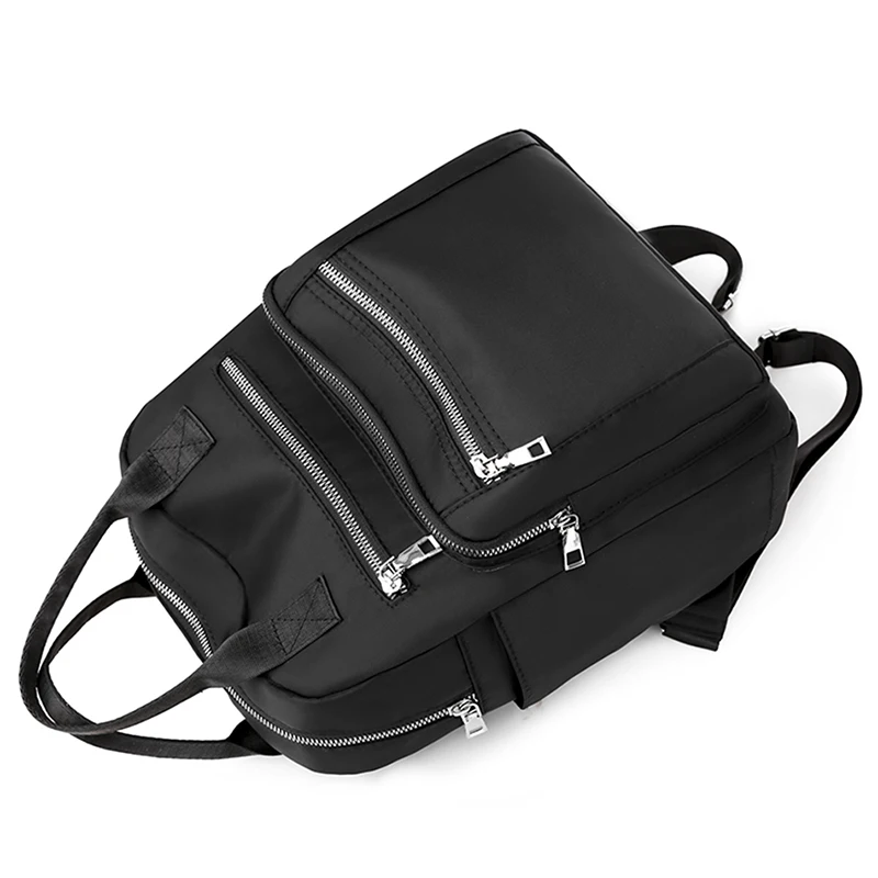 Women Backpack Travel Casual Waterproof Oxford Shoulder Bags Female Large Capacity Handbag Rucksack Black Purse School Pack