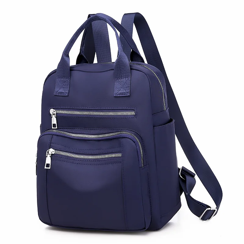 Women Backpack Travel Casual Waterproof Oxford Shoulder Bags Female Large Capacity Handbag Rucksack Black Purse School Pack