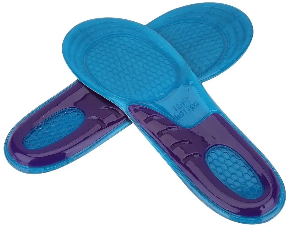 1Pair Silicone Insoles for Shoes Orthotic Arch Support Insole Soft Shoe Inserts Sport Anti-slip Template For Man Women Shoe Sole
