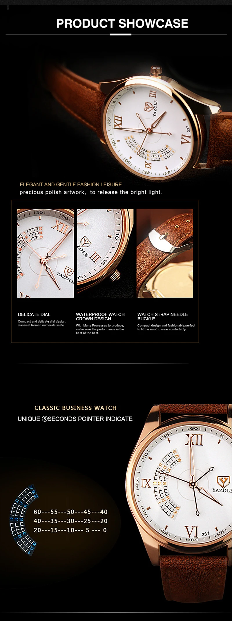 YAZOLE Quartz Watch Men Top Brand Luxury Watches Clock Wrist Watch Quartz-Watch Hodinky Relogio Masculino Erkek Kol Saati