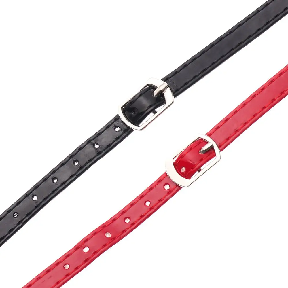 Women 1 Pair Shoelaces Adjustable Shoes Belt PU Leather Ankle Tie Strap Band for Locking High Heels Props Shoes Accessories