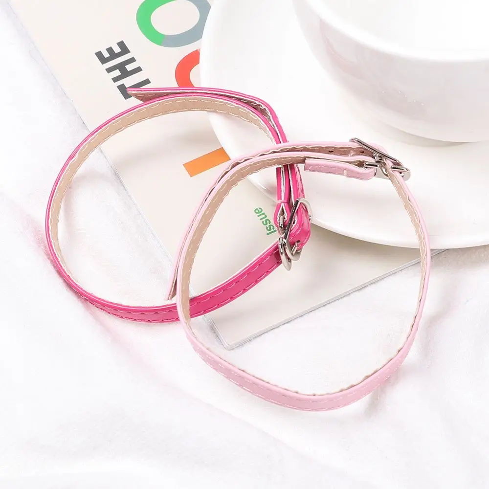 Women 1 Pair Shoelaces Adjustable Shoes Belt PU Leather Ankle Tie Strap Band for Locking High Heels Props Shoes Accessories
