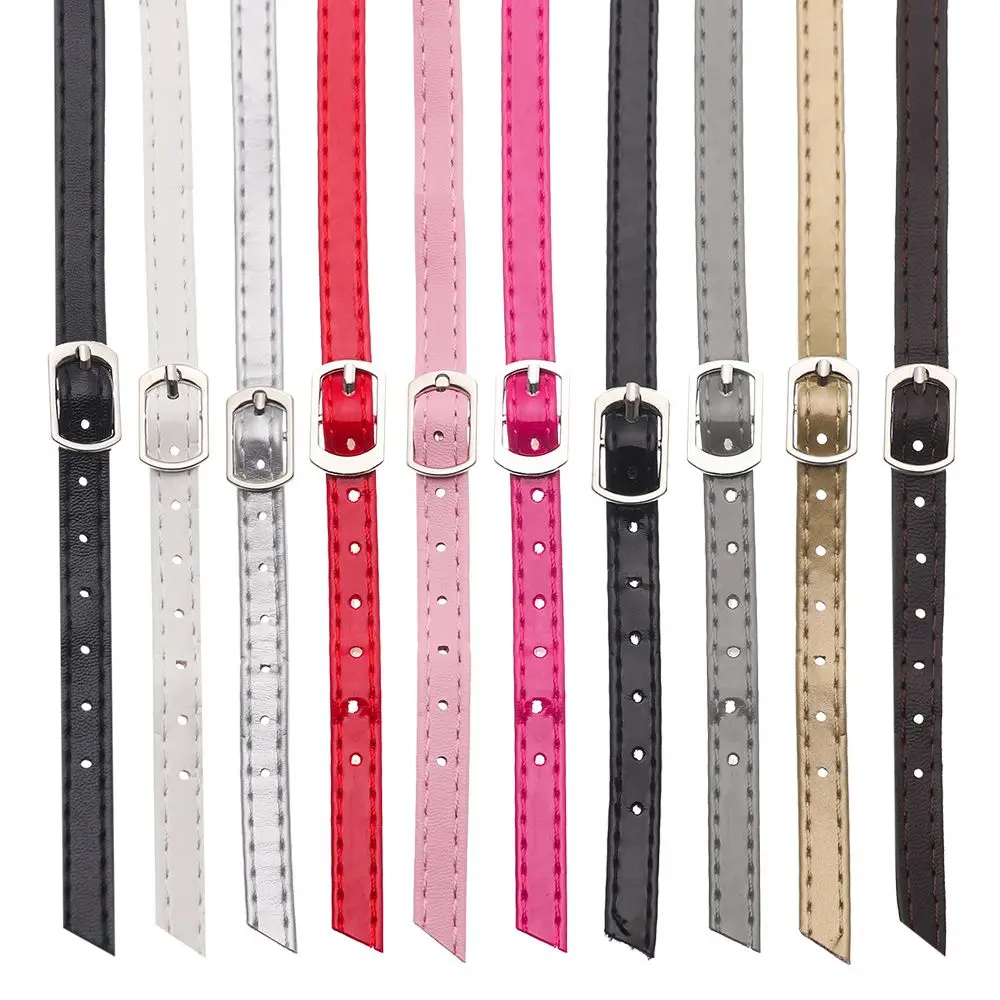 Women 1 Pair Shoelaces Adjustable Shoes Belt PU Leather Ankle Tie Strap Band for Locking High Heels Props Shoes Accessories