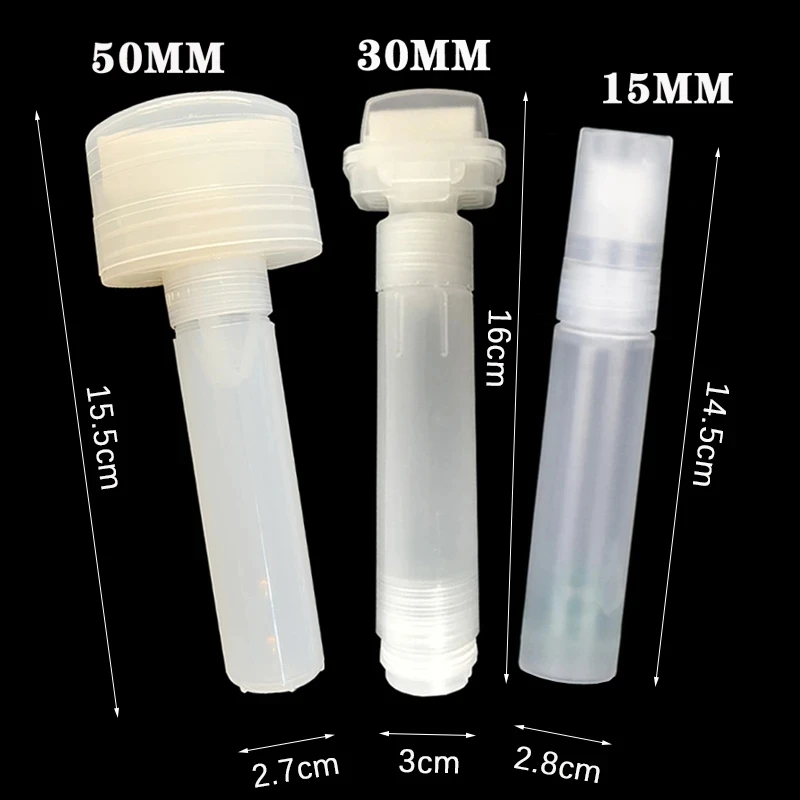 5mm30mm50mm Plastic Markers Paint Pen High-capacity Empty Pen Rod Barrels Tube Street Wall Graffiti Pen Liquid Chalk Accessories
