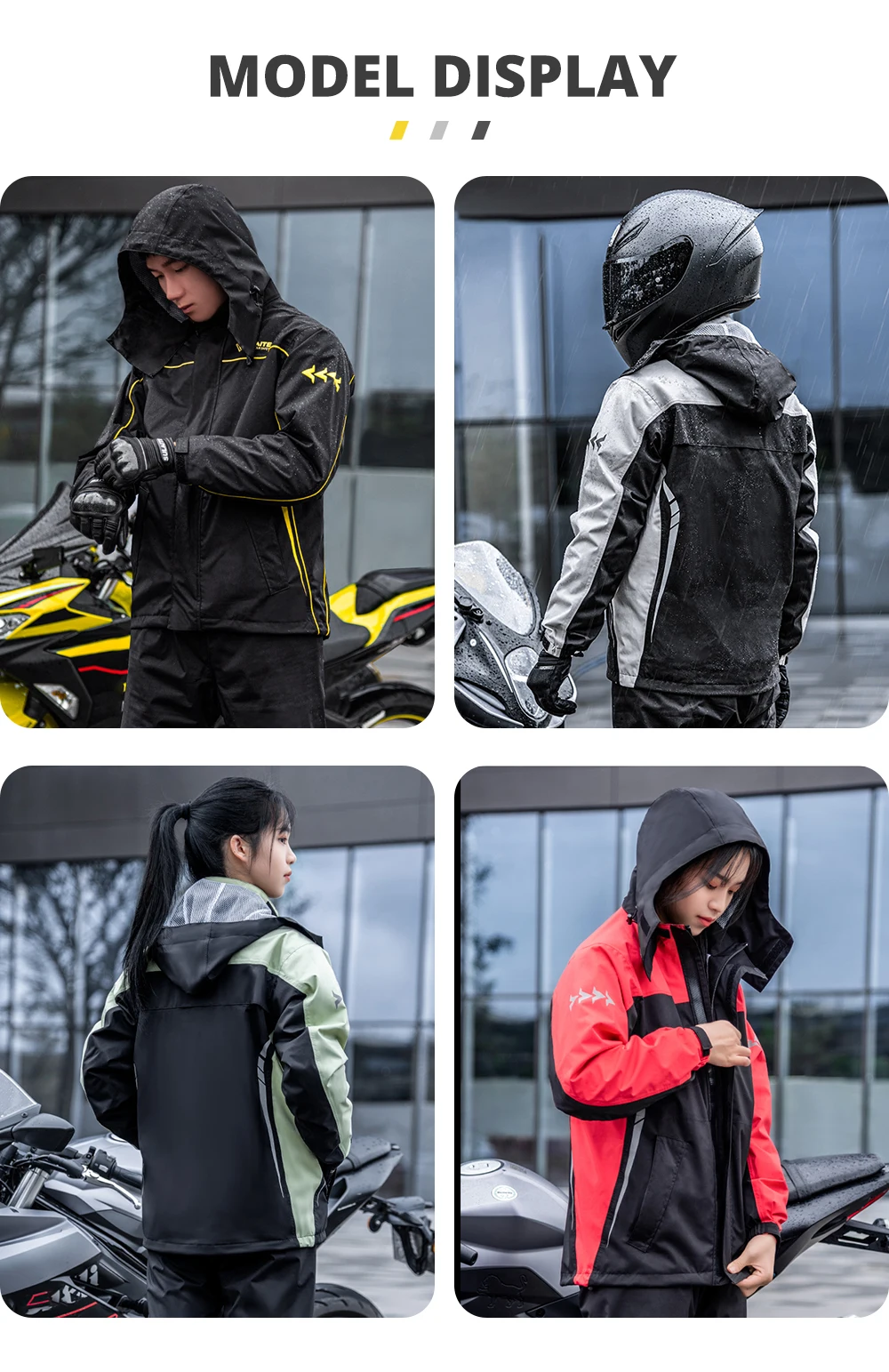 Motorcycle Raincoat Suit Rainstorm Prevention Jacket Pants Camping Hiking Fishing Raincoat Moto Raincoat Motorcyclist Rider Rain