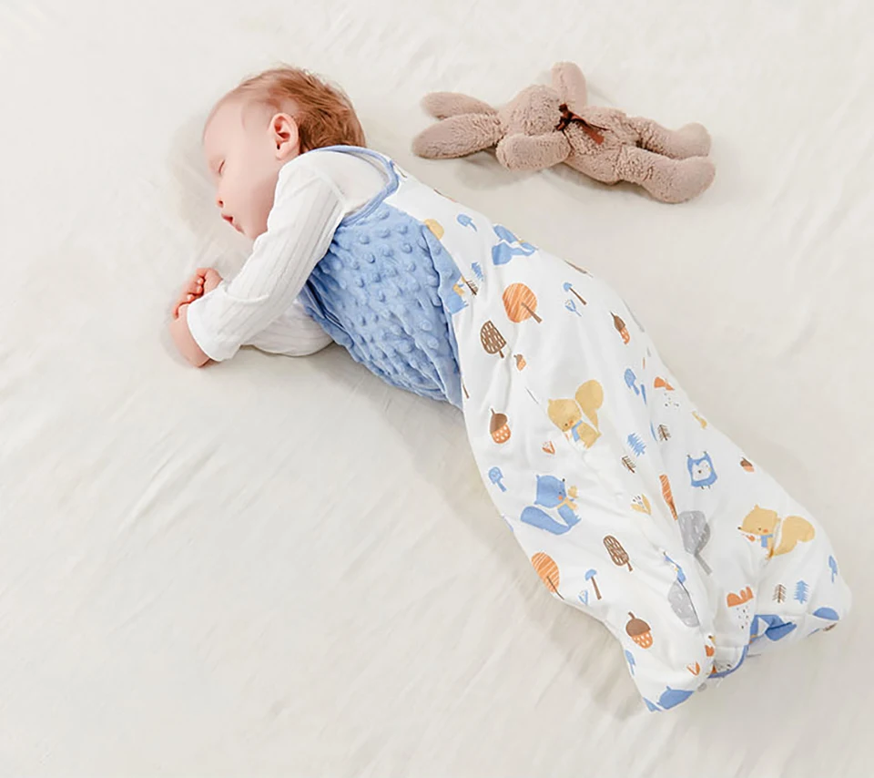 Baby Sleepsack 3-24Months Autumn Baby Sleeping Bag Blanket 1.5Tog Doudou Soft Feeling Starfish Shell Print Vest Style