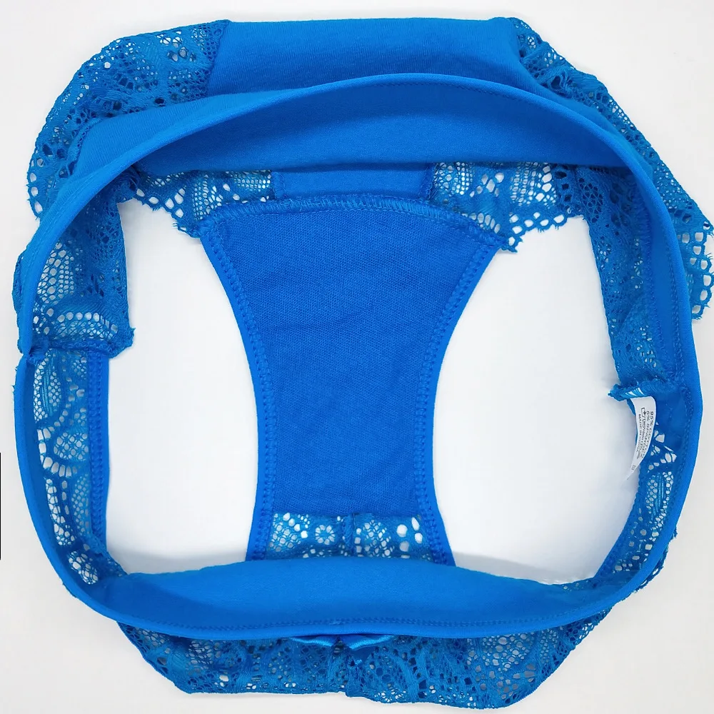 Women Panties Underwear Cotton Sexy Flower Lace Hollowed Low Rise Girls Briefs Ladies Knickers for Women 5 Pcs/set
