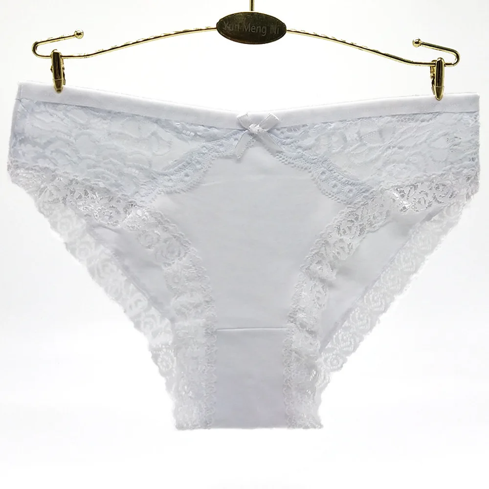 Women Underwear Cotton Sexy Lace Ladies Knickers Panties Low Waist Everyday Briefs 5 pcs/lot
