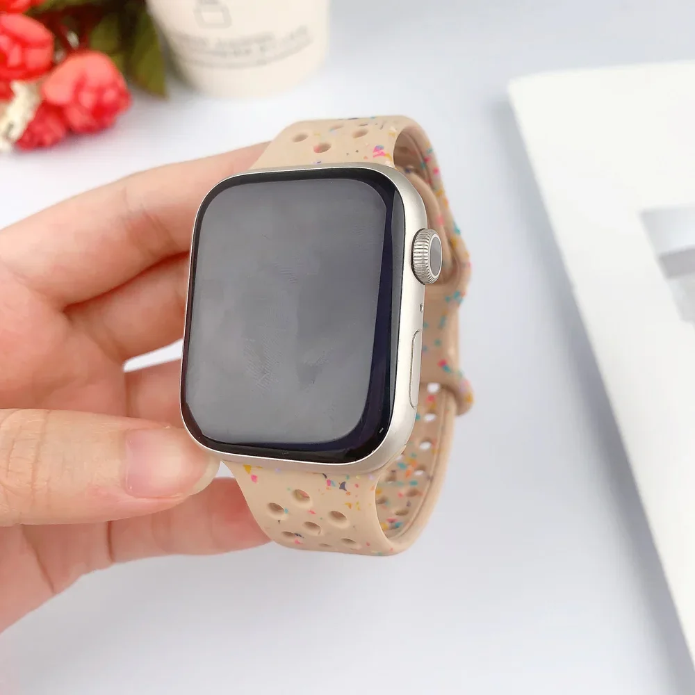 Sports Silicone Strap for Apple Watch Band Ultra 4 3 2 49mm 46mm 42mm 45mm 44mm 41mm Bracelet IWatch Series 12 11 10 9 8 7 6 SE3