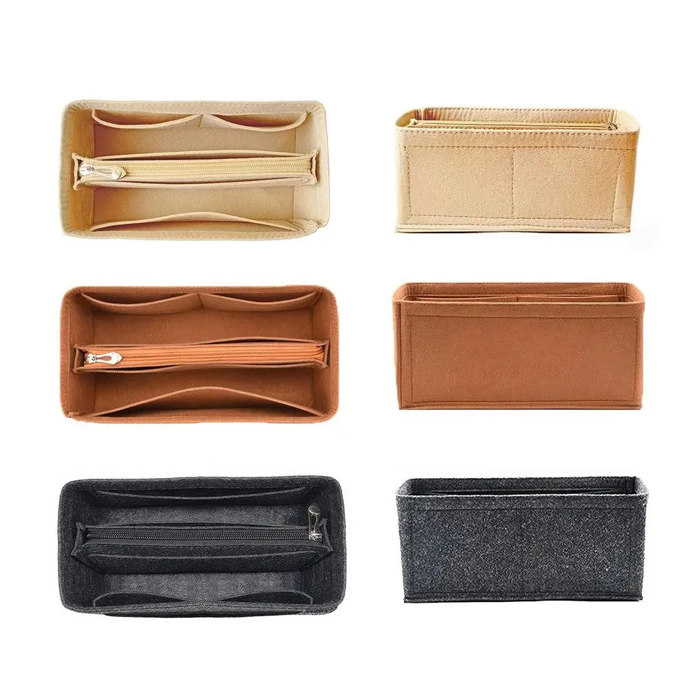 Multi-Pocket Bag Organizer for Birkin25/30/35 Inner Bag Storage Bag Felt Handbag Insert Bag Liner Bag