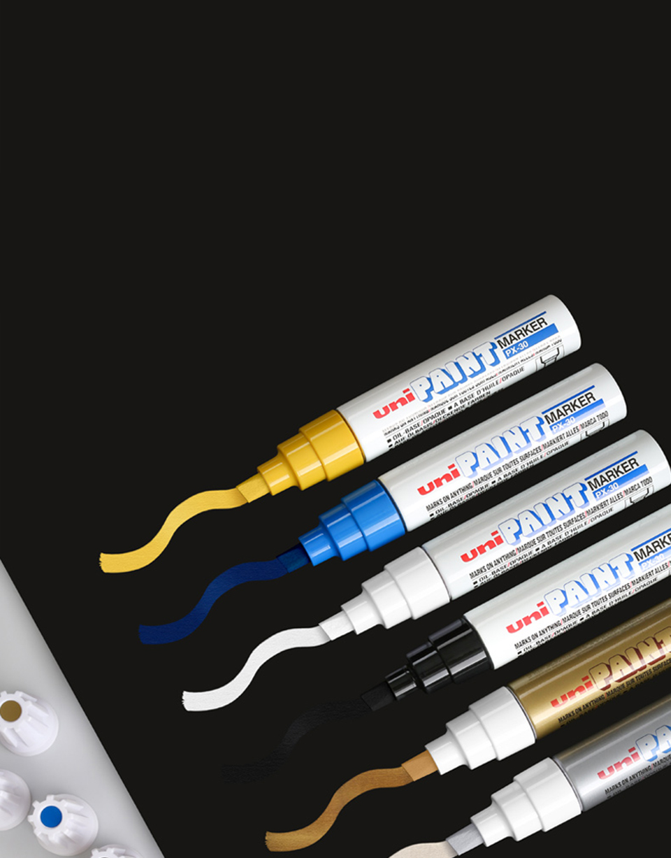 1pcs Japan UNI Markers PX-30 8.5mm Waterproof Extra Thick Permanent Industrial Oil Based Marking Pen Graffiti Supplies