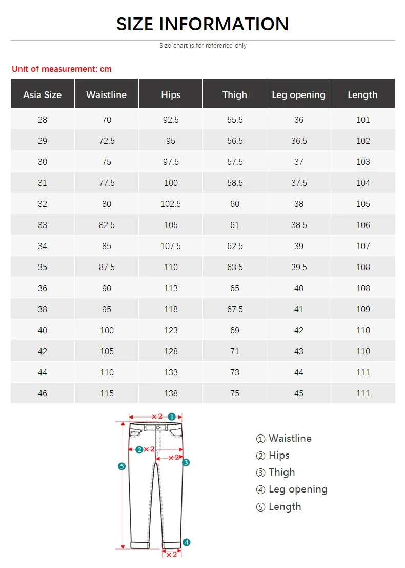 2025 Spring Autumn Men's Straight Jeans Denim Pants Classic Style Business Stretch Casual Trousers Large Size 40 42 44 46