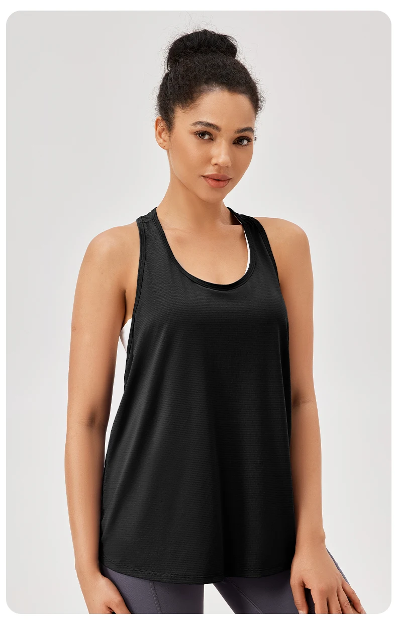 Women Gym Yoga Vest Athletic Fitness Sports Tank Tops Quick Dry Running Blouse Workout Tops Sleeveless Back Yoga Shirts Gym Top