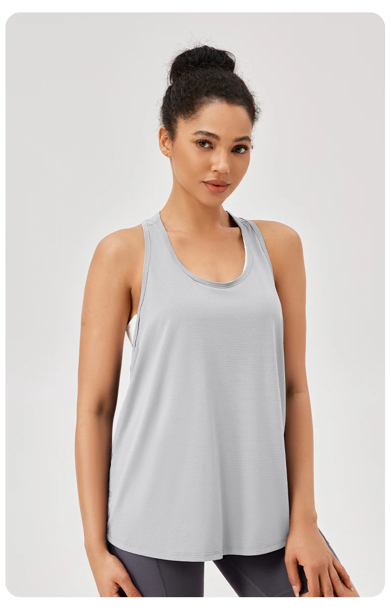 Women Gym Yoga Vest Athletic Fitness Sports Tank Tops Quick Dry Running Blouse Workout Tops Sleeveless Back Yoga Shirts Gym Top
