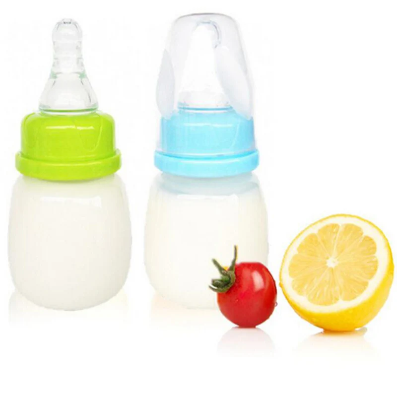 60ML Baby Newborn Mini Portable Feeding Nursing Bottle BPA Free Safe Infant Nursing Nipple Care Feeder Fruit Juice Milk Bottles