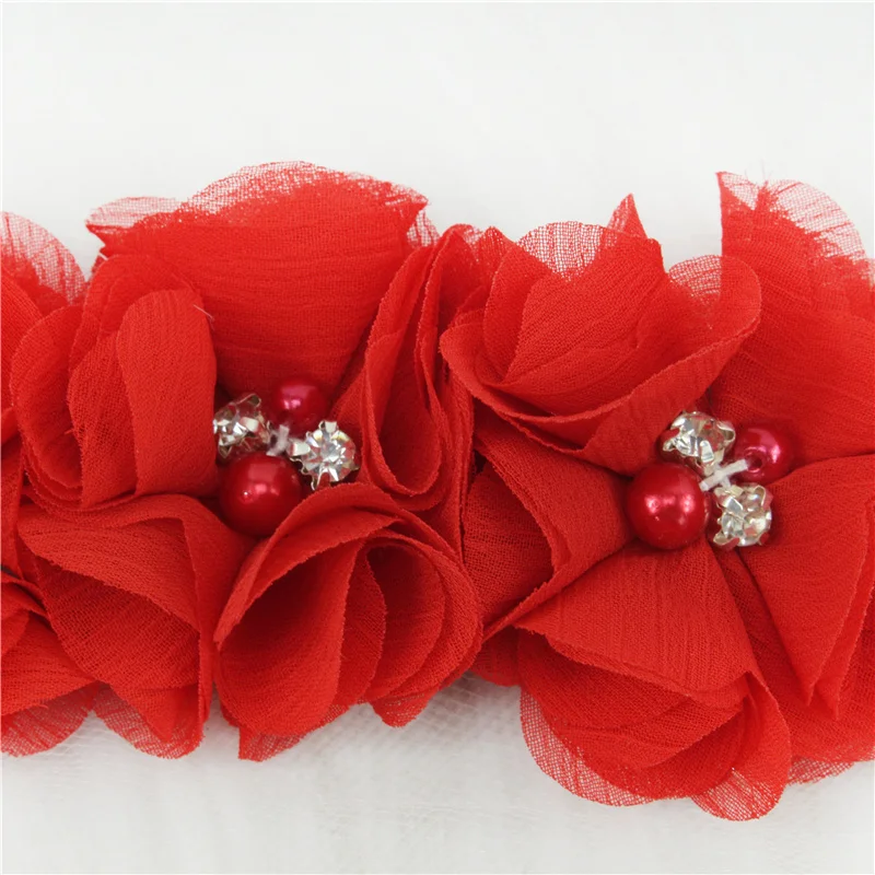 (1PC) Silver Rhinestones Bridal Belt Flower Wedding Dress Belts Polyester Satin Wedding Sash for Wedding Bridesmaid Dress