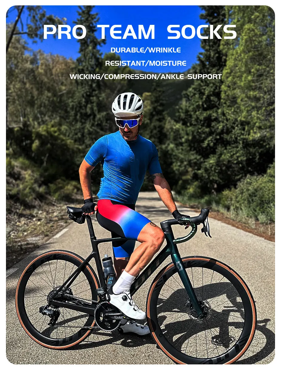 YKYWBIKE Sports Racing Cycling Socks Professional Brand Sport Socks Breathable Road Bicycle Socks Men and Women Outdoor 9 Color