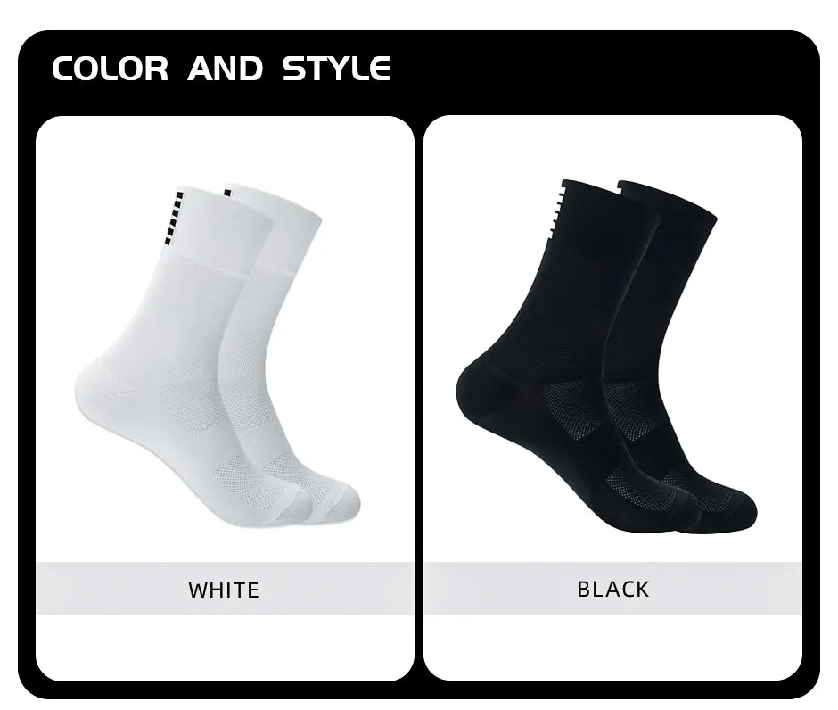 YKYWBIKE Sports Racing Cycling Socks Professional Brand Sport Socks Breathable Road Bicycle Socks Men and Women Outdoor 9 Color