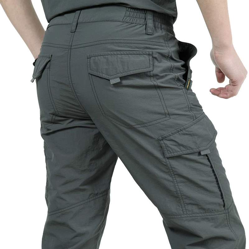 2024 City Tactical Pants Men Cargo Trousers Multi-pocket Waterproof Pant Casual Outdoor Training Overalls Clothing Hiking