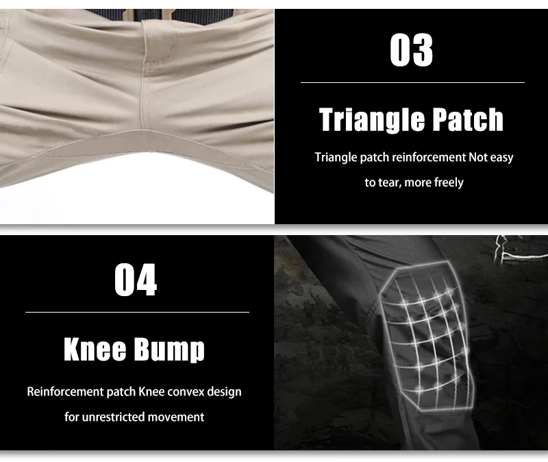 2024 City Tactical Pants Men Cargo Trousers Multi-pocket Waterproof Pant Casual Outdoor Training Overalls Clothing Hiking