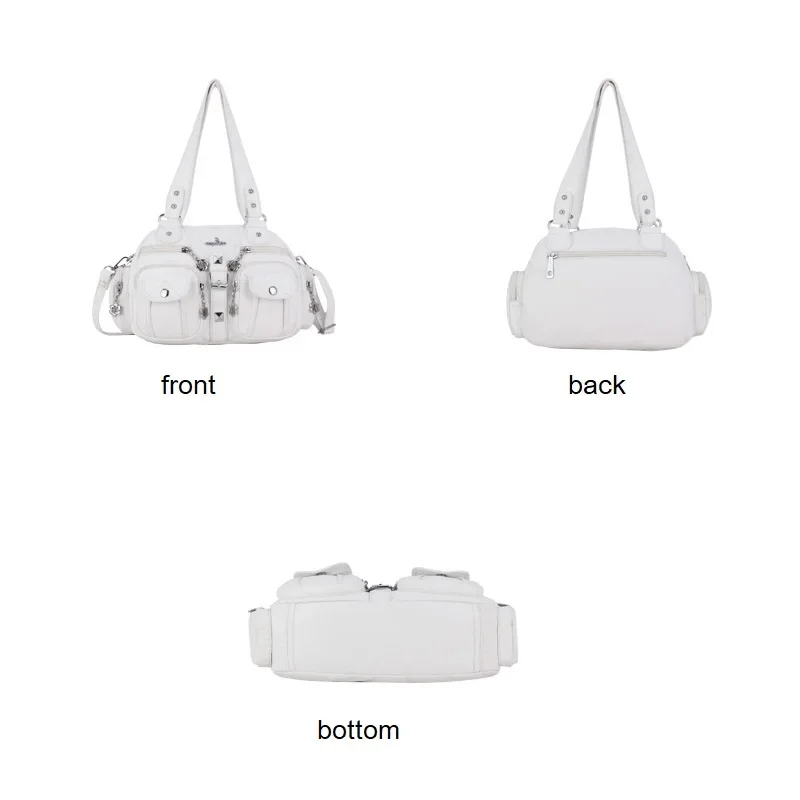 Vintage Women Handbags Satchel Top-handle Handbag PU Shoulder Bag Dumpling Pack Give Gifts Shoulder Bags Phone Money Pack