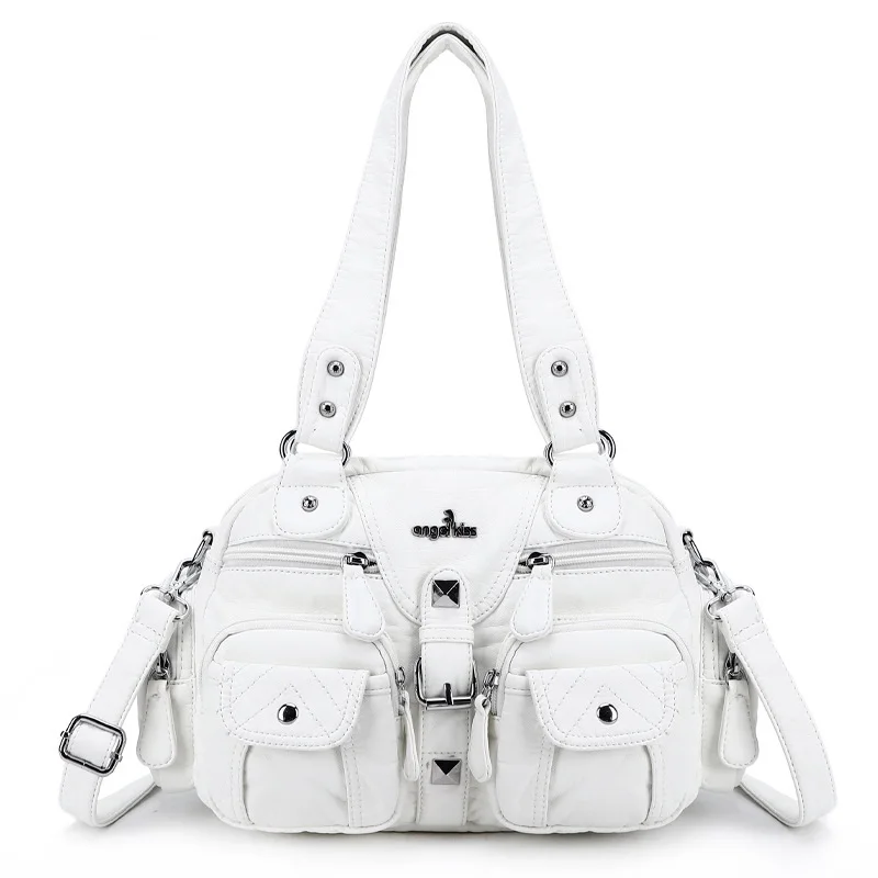 Vintage Women Handbags Satchel Top-handle Handbag PU Shoulder Bag Dumpling Pack Give Gifts Shoulder Bags Phone Money Pack