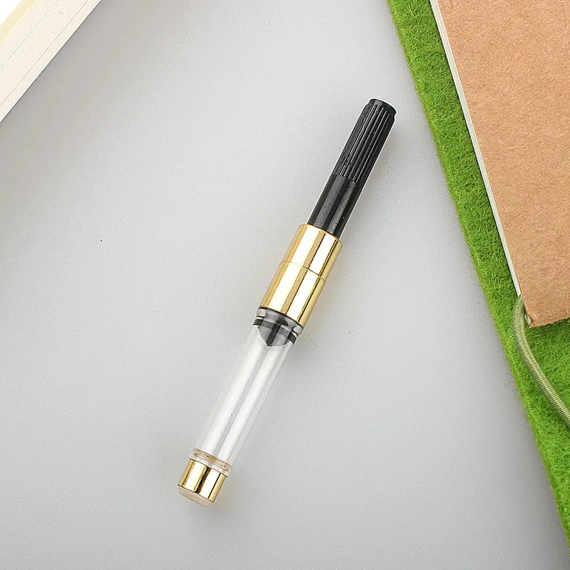 5pc FOUNTAIN PEN refill INK CONVERTER PUMP CARTRIDGES gold