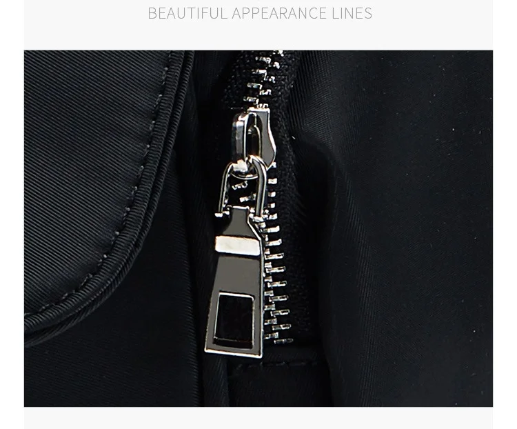 Nylon Women Shoulder Crossbody Bag Black Fashion Rivet Axillary Bags Brand Design Ladies Female Handbag Small Black Bolsa Femini