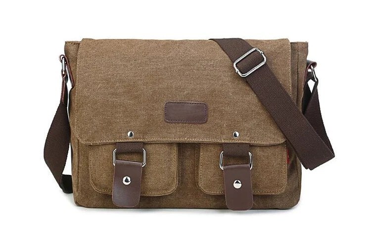Men Vintage Canvas Bag Men Casual Crossbody Bag for Men Messenger Bag Man Travel Shoulder Bags