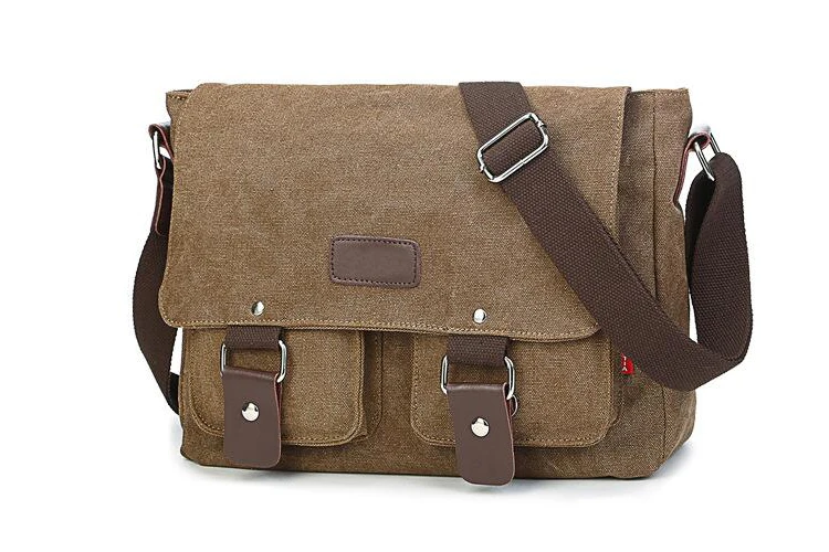 Men Vintage Canvas Bag Men Casual Crossbody Bag for Men Messenger Bag Man Travel Shoulder Bags