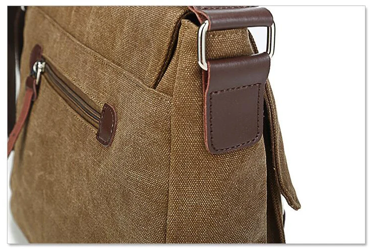 Men Vintage Canvas Bag Men Casual Crossbody Bag for Men Messenger Bag Man Travel Shoulder Bags