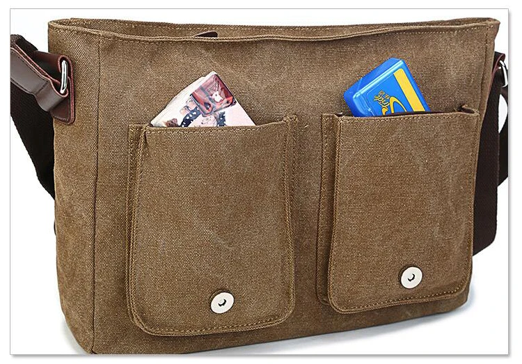 Men Vintage Canvas Bag Men Casual Crossbody Bag for Men Messenger Bag Man Travel Shoulder Bags