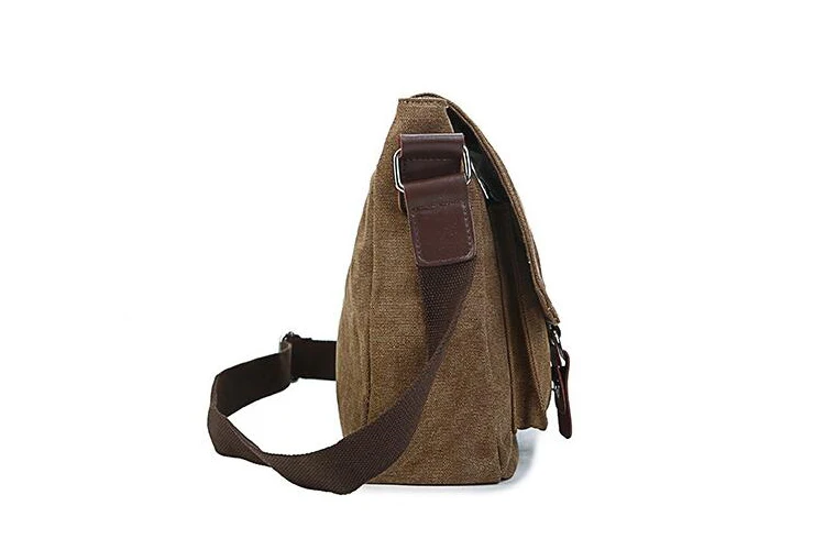 Men Vintage Canvas Bag Men Casual Crossbody Bag for Men Messenger Bag Man Travel Shoulder Bags