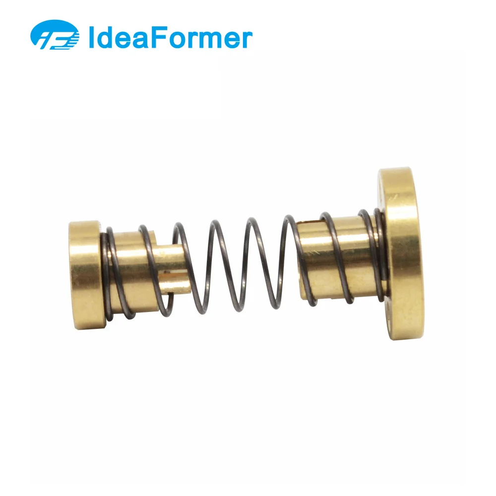 3D Printer Parts T8 Anti Backlash Nut Spring Loaded Elimination Gap Nut for Lead 2/4/8mm Threaded Rod Lead Screws DIY CNC