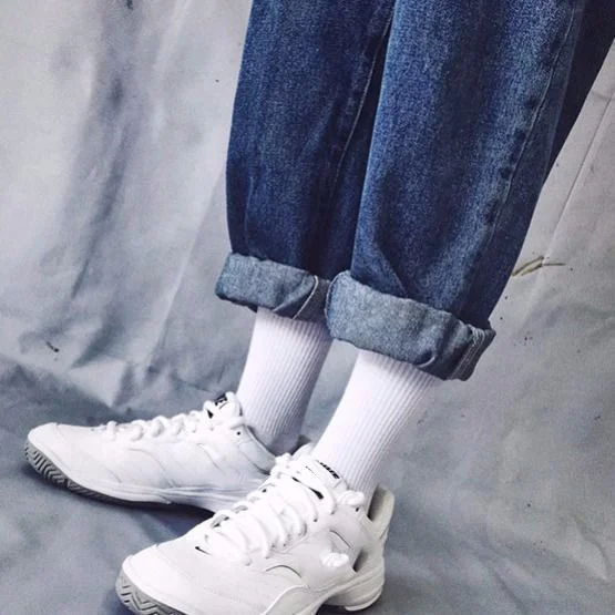 CHAOZHU Women Men Daily Basic Socks White Black Stretch Rib Socks Long Middles Length Spring Autumn Winter Cotton Casual Socks