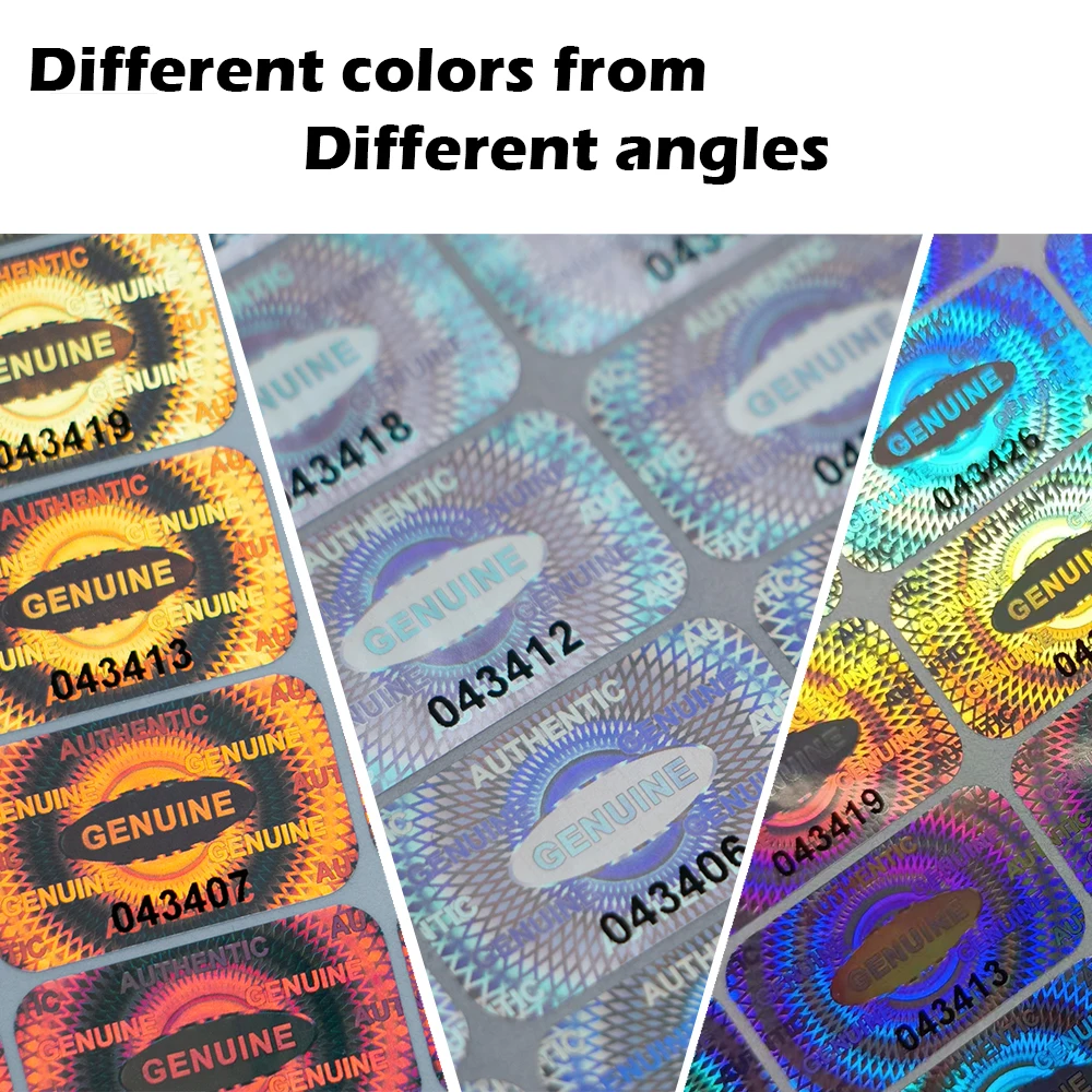 300/600/1200 pcs Security Seal Tamper Proof Stickers Holographic Warranty Void Laser Label with Serial Number Adhesive Labels