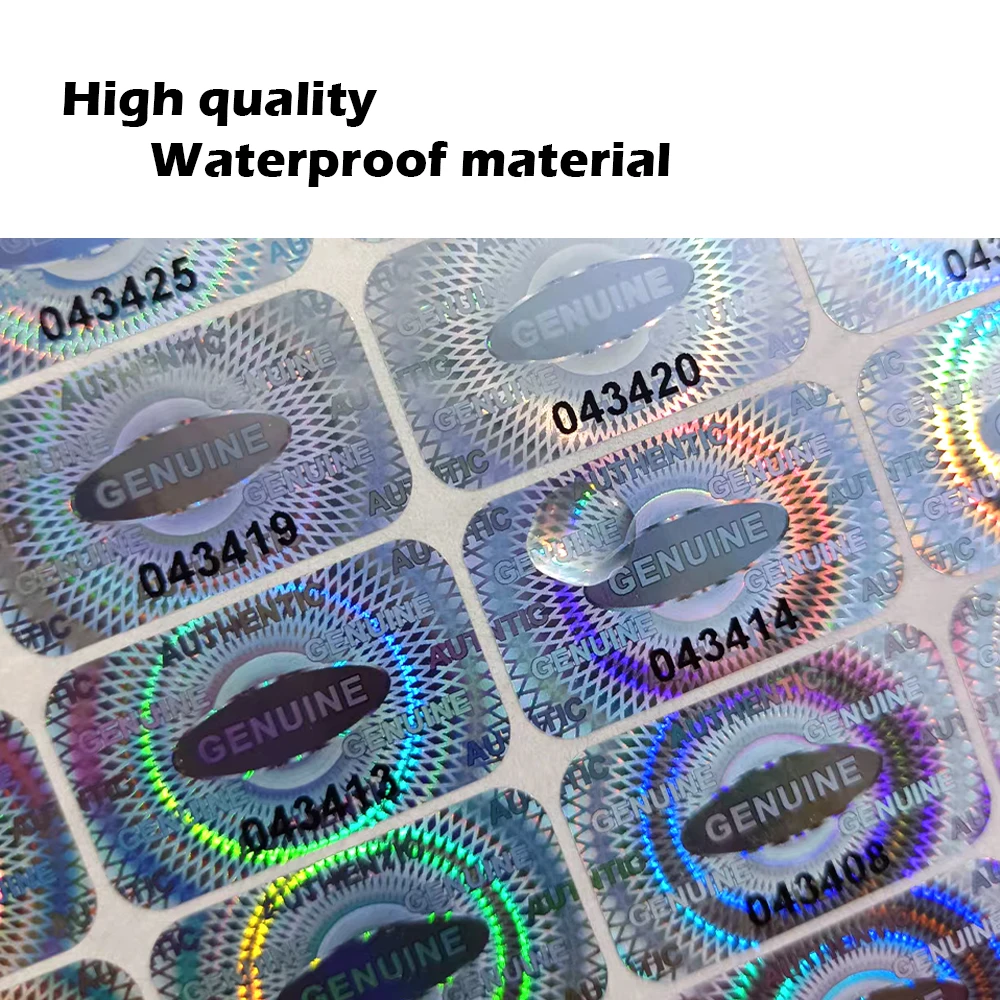 300/600/1200 pcs Security Seal Tamper Proof Stickers Holographic Warranty Void Laser Label with Serial Number Adhesive Labels