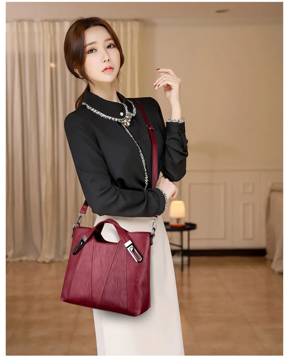 Brand Luxury Handbags Women Bags Designer PU Leather Handbag Leisure Crossbody Bags for Women 2026 New Lady Shoulder Bag Tote