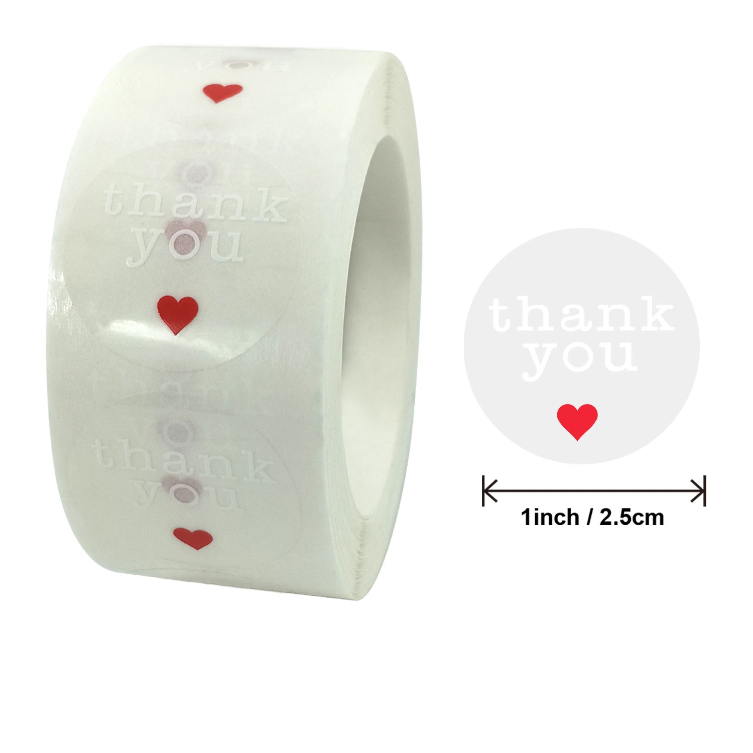 50-500pcs 1inch Clear Gold Foil Thank You Stickers for Envelope Sealing Label Stickers Pretty Things Inside for Gifts Package