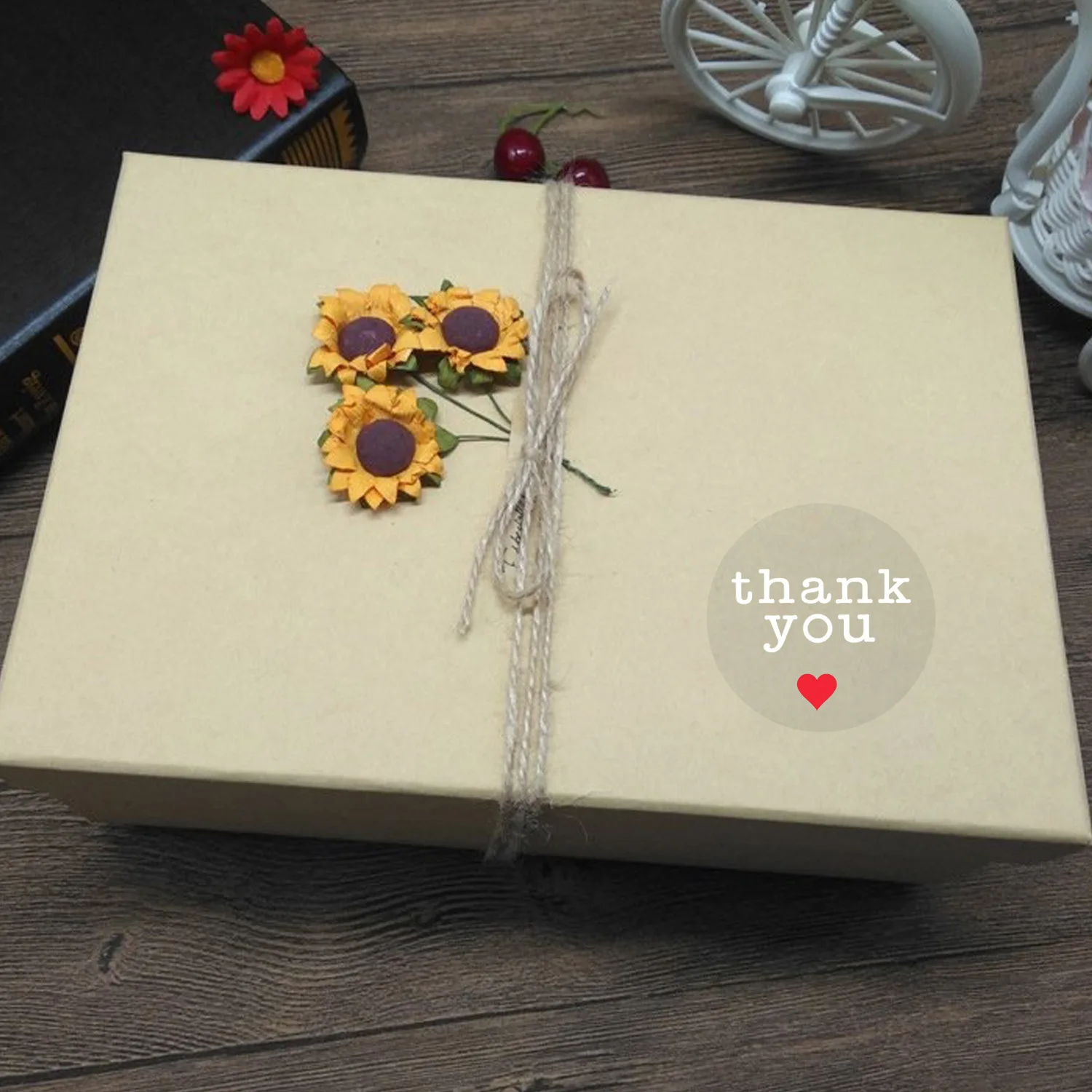 50-500pcs 1inch Clear Gold Foil Thank You Stickers for Envelope Sealing Label Stickers Pretty Things Inside for Gifts Package