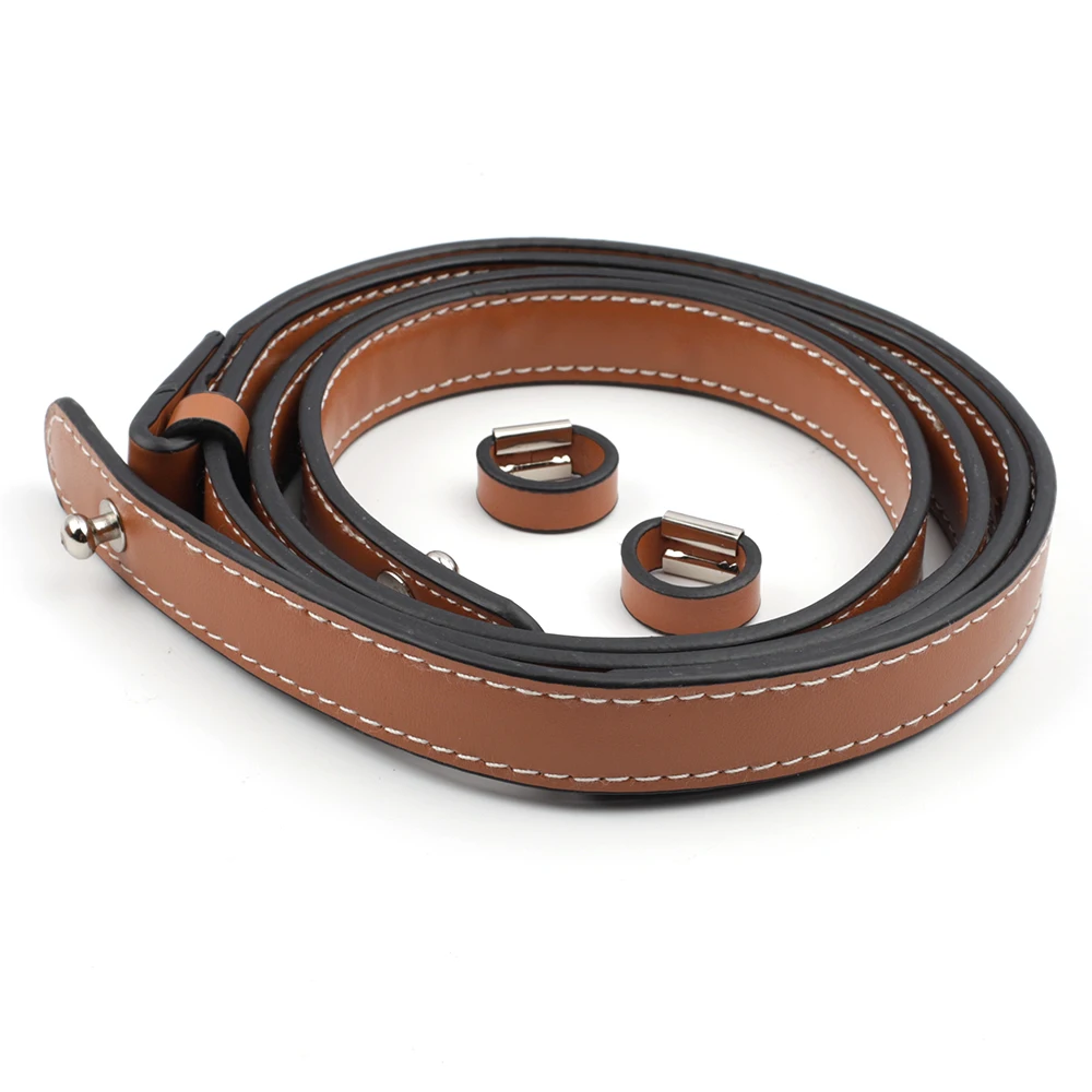 Handmade Handbag Shoulder Strap Hollow Drawstring Woven Bag Set Bucket Bag Leather With Bag Bottom Belt Bag For DIY Backpack