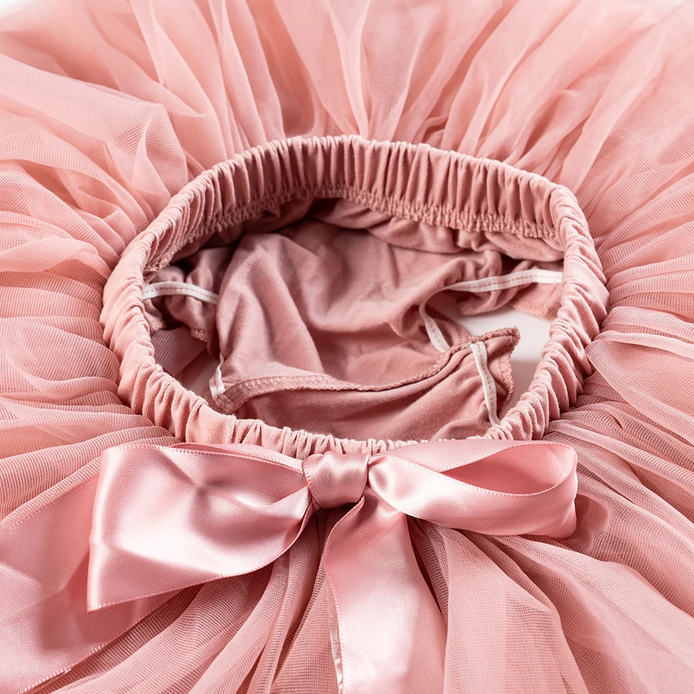 Baby girl tutu skirt 2pcs tulle lace bloomers diaper cover Newborn infant outfits Mauv headband flower set Baby mesh bloomer