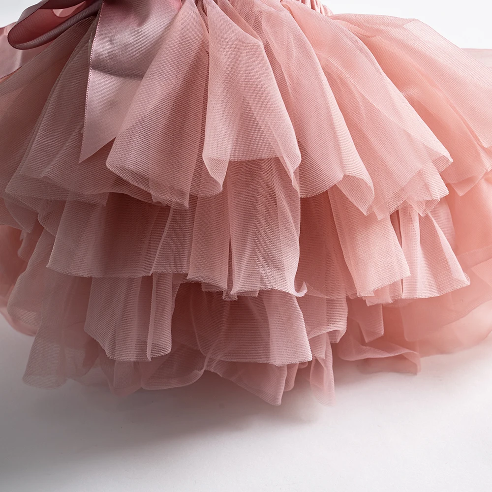 Baby girl tutu skirt 2pcs tulle lace bloomers diaper cover Newborn infant outfits Mauv headband flower set Baby mesh bloomer