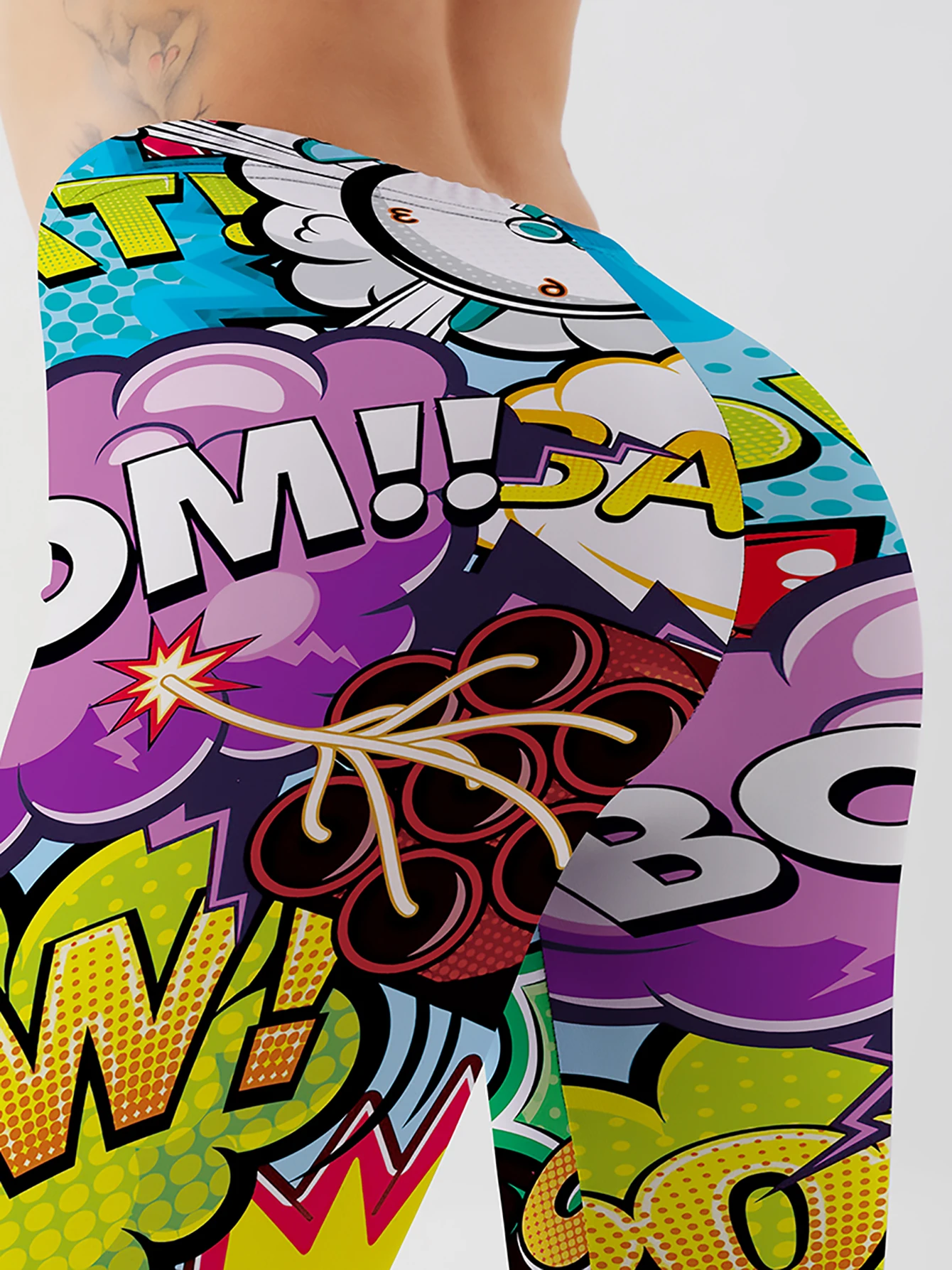 3D Printed Leggings Push Up Leggins Sport Women Fitness Running Pants Cartoon Comic Game Styles Girl Leggins