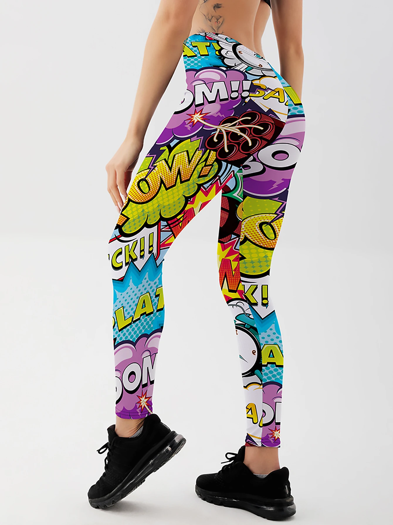 3D Printed Leggings Push Up Leggins Sport Women Fitness Running Pants Cartoon Comic Game Styles Girl Leggins