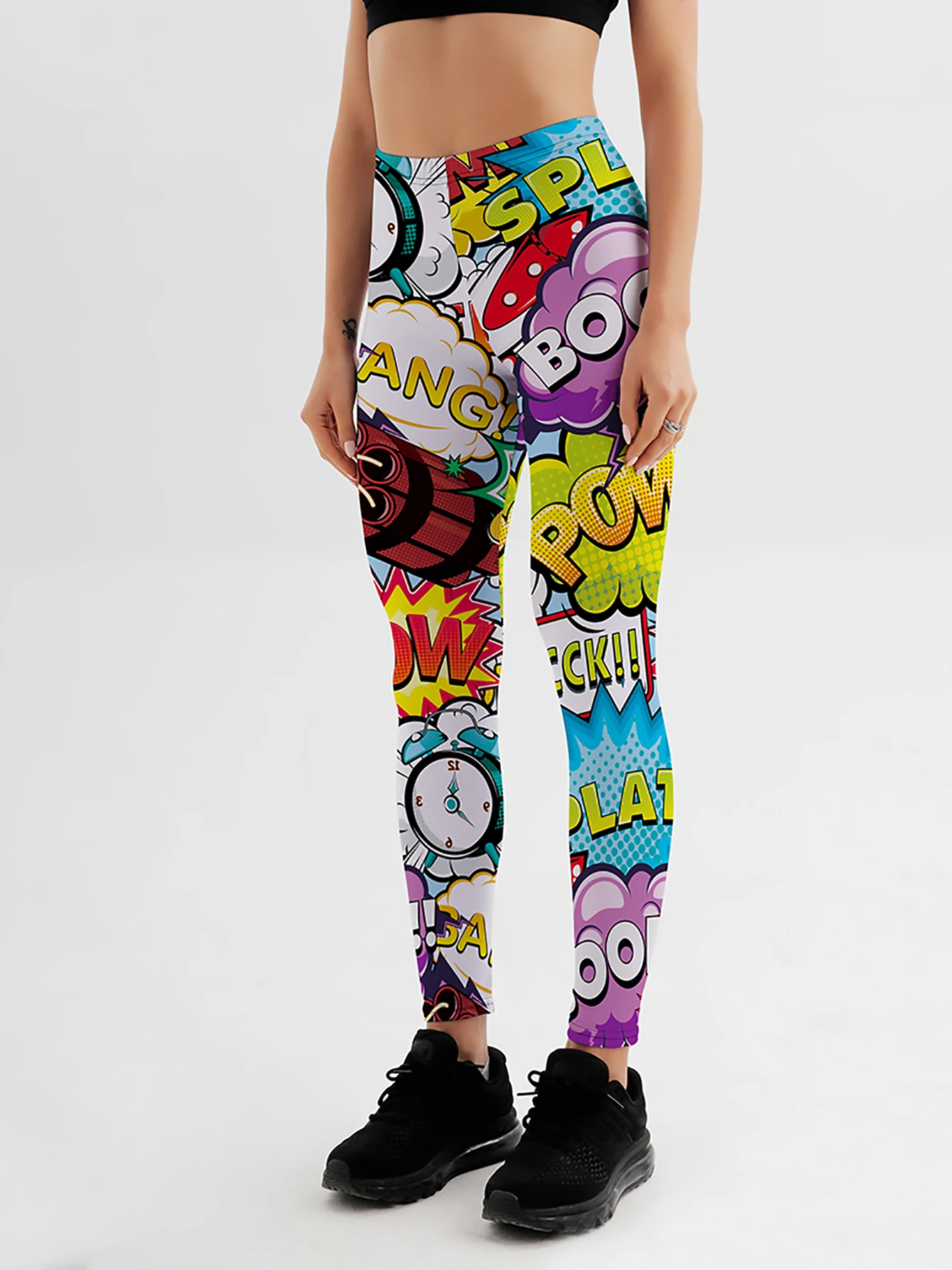 3D Printed Leggings Push Up Leggins Sport Women Fitness Running Pants Cartoon Comic Game Styles Girl Leggins