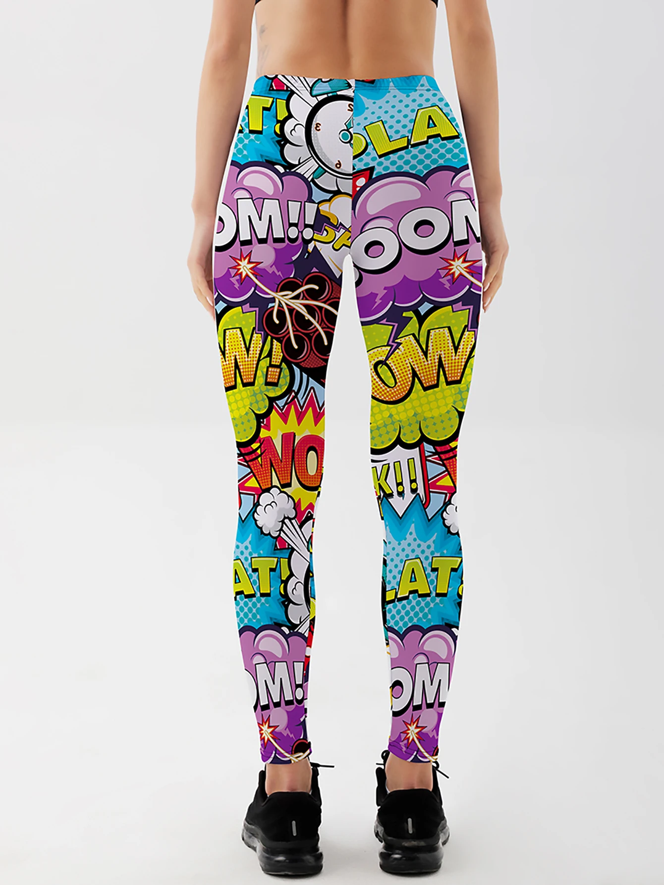 3D Printed Leggings Push Up Leggins Sport Women Fitness Running Pants Cartoon Comic Game Styles Girl Leggins