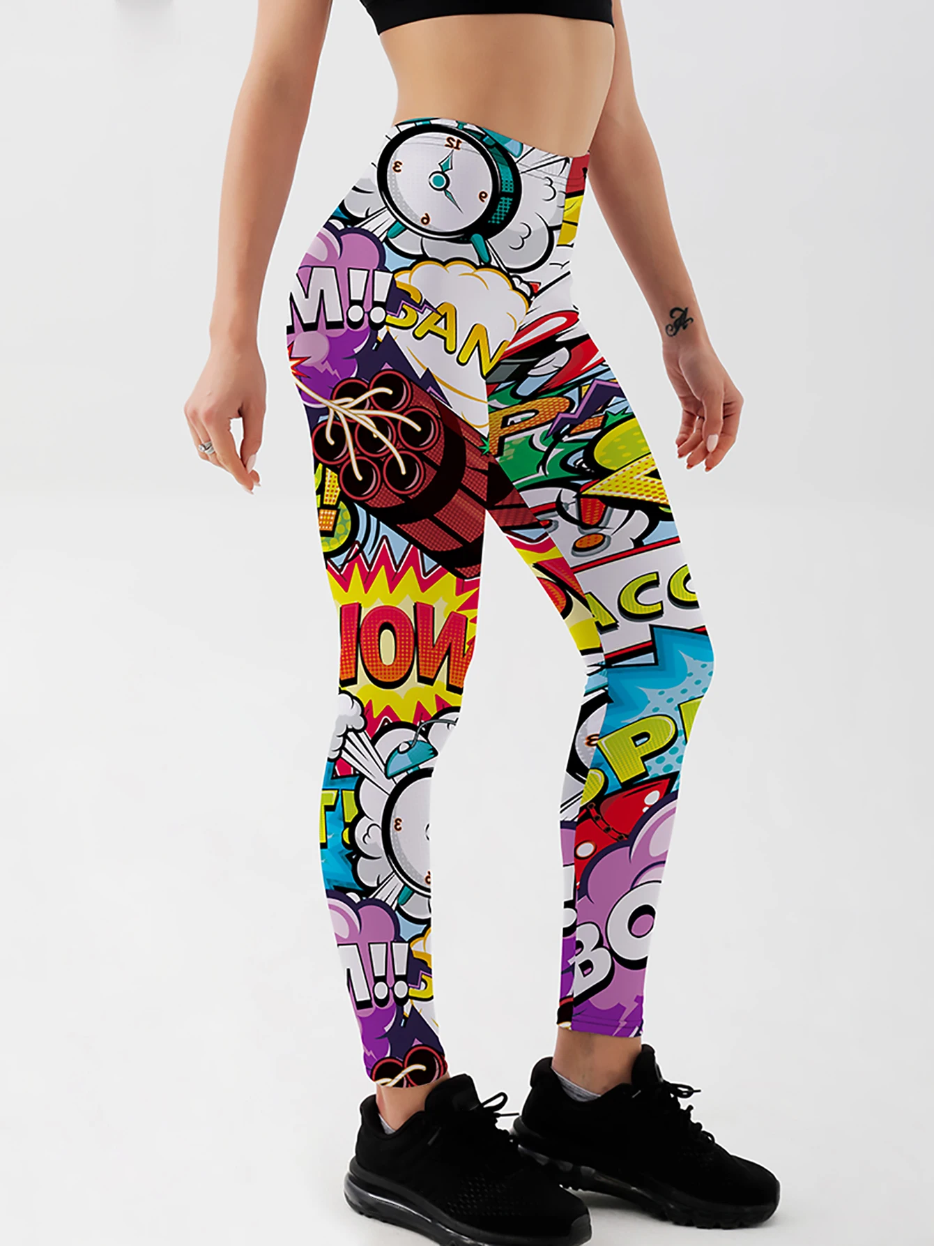 3D Printed Leggings Push Up Leggins Sport Women Fitness Running Pants Cartoon Comic Game Styles Girl Leggins
