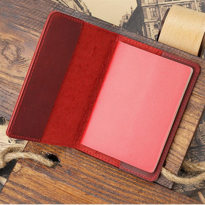Genuine Leather Russia Passport Cover Full Grain Leather Passport Gift for Travel
