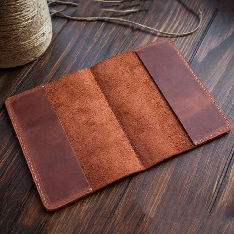 Genuine Leather Russia Passport Cover Full Grain Leather Passport Gift for Travel
